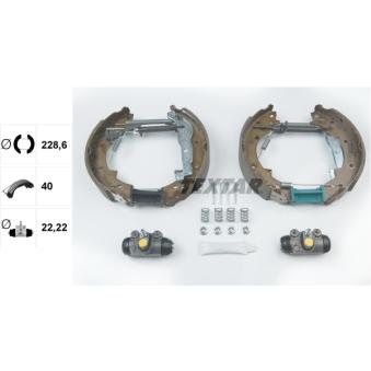Kit de freins arrière (prémontés) TEXTAR OEM 5320070800DOM