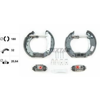 Kit de freins arrière (prémontés) TEXTAR [84043700]
