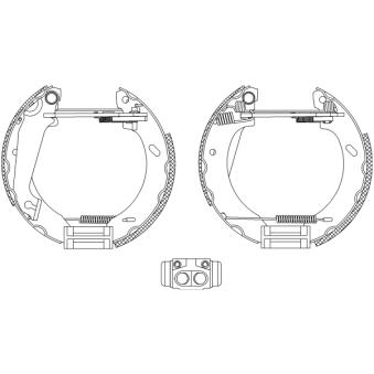 Kit de freins arrière (prémontés) TEXTAR OEM 6500944