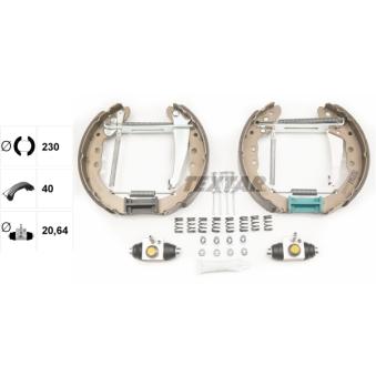 Kit de freins arrière (prémontés) TEXTAR 84044400