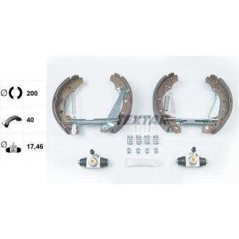 Kit de freins arrière (prémontés) TEXTAR OEM 357609527