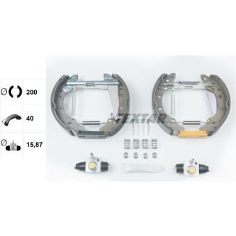 Kit de freins arrière (prémontés) TEXTAR OEM 357609527