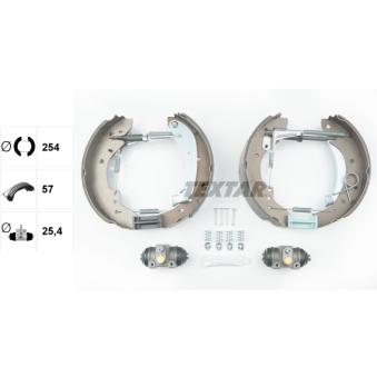 Kit de freins arrière (prémontés) TEXTAR OEM 9942885