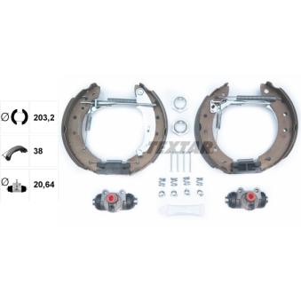Kit de freins arrière (prémontés) TEXTAR OEM 7701206971 Kit de freins arrière (prémontés) TEXTAR OEM 7701206971