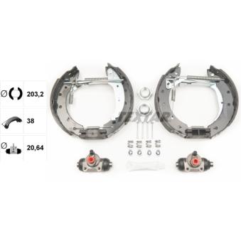 Kit de freins arrière (prémontés) TEXTAR OEM 7701206971 Kit de freins arrière (prémontés) TEXTAR OEM 7701206971