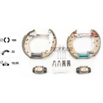 Kit de freins arrière (prémontés) TEXTAR OEM 1E012638Z