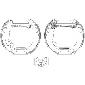 Kit de freins arrière (prémontés) TEXTAR OEM 0005890500