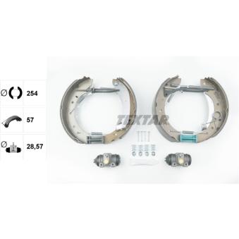 Kit de freins arrière (prémontés) TEXTAR OEM 9942885