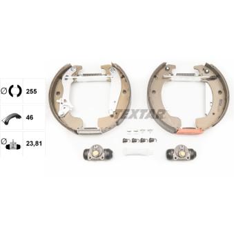 Kit de freins arrière (prémontés) TEXTAR OEM 7701202598