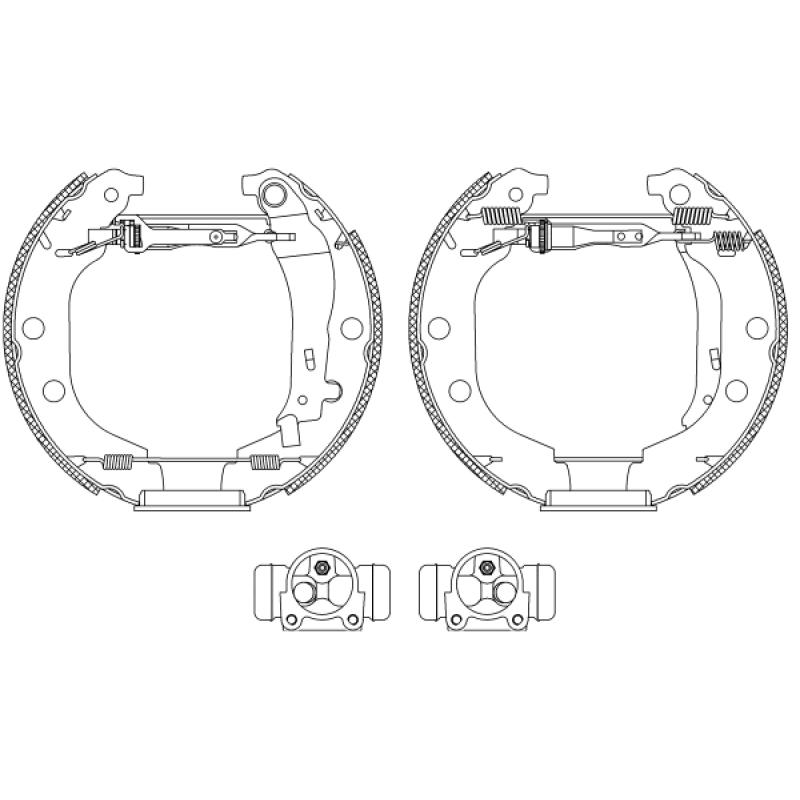 Kit de freins arrière (prémontés) TEXTAR 84052600 - Visuel 1