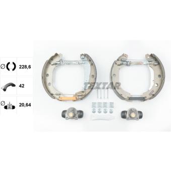 Kit de freins arrière (prémontés) TEXTAR OEM 440607E625
