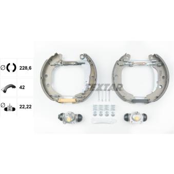 Kit de freins arrière (prémontés) TEXTAR OEM 440607E625