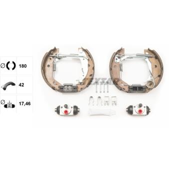 Kit de freins arrière (prémontés) TEXTAR OEM 1684200220