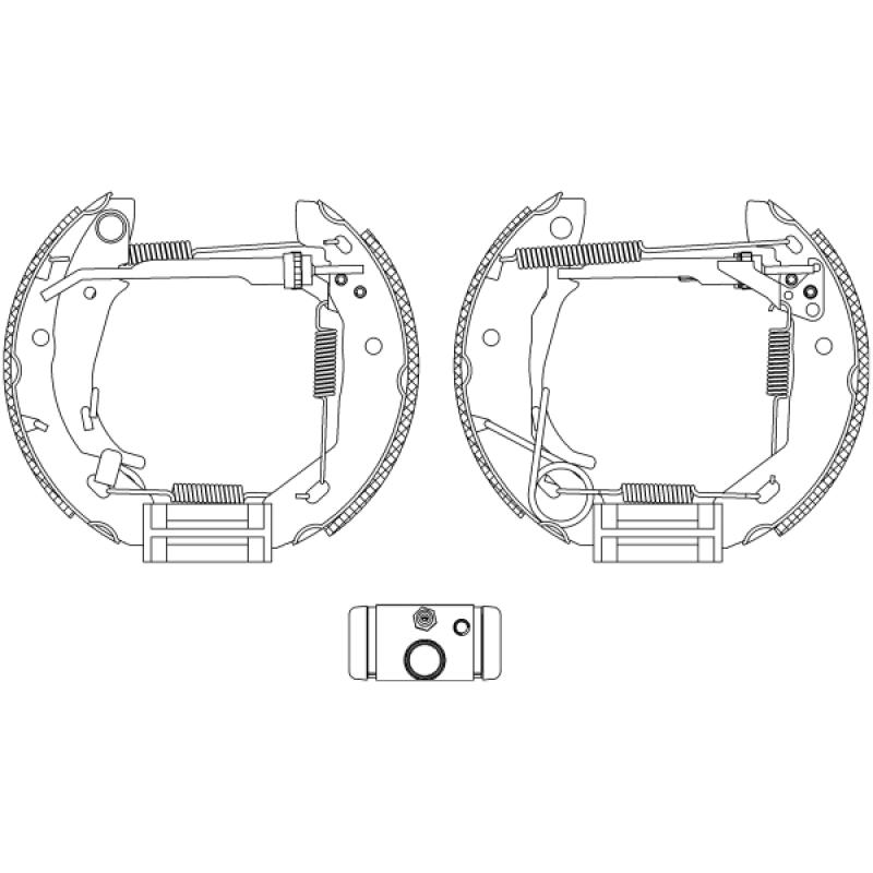 Kit de freins arrière (prémontés) TEXTAR 84053001 - Visuel 1