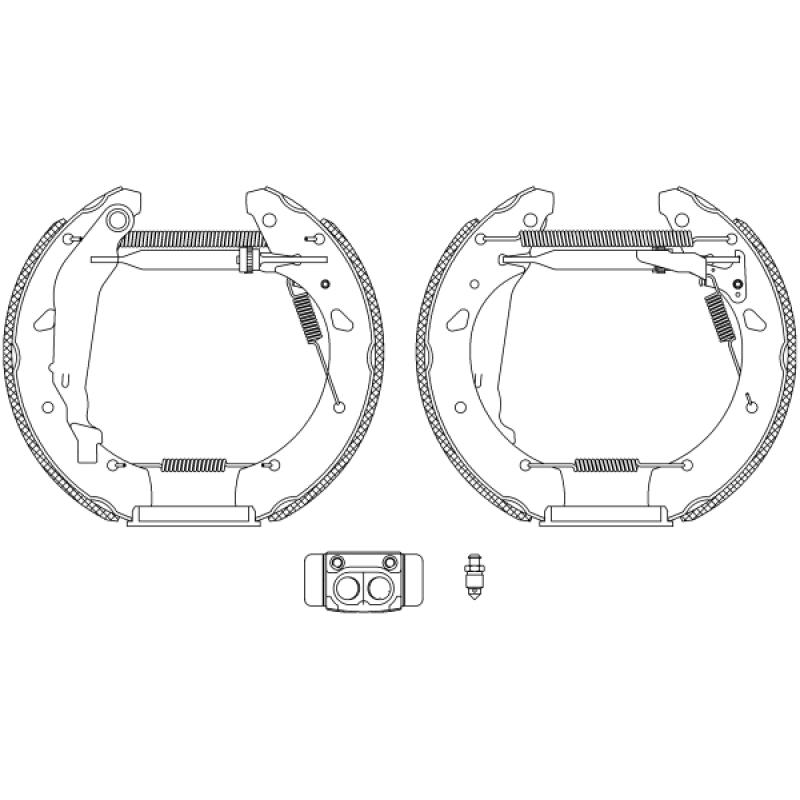 Kit de freins arrière (prémontés) TEXTAR 84055200 - Visuel 1