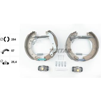 Kit de freins arrière (prémontés) TEXTAR OEM 440600F027