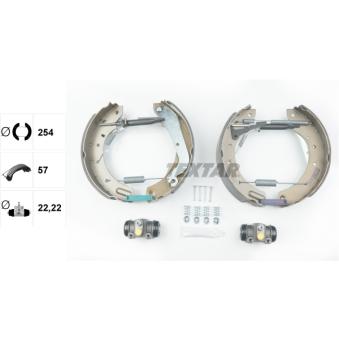 Kit de freins arrière (prémontés) TEXTAR OEM 440600F027