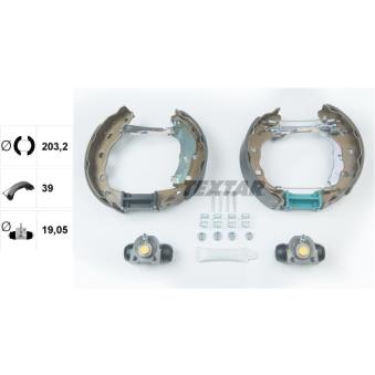 Kit de freins arrière (prémontés) TEXTAR OEM MR249797