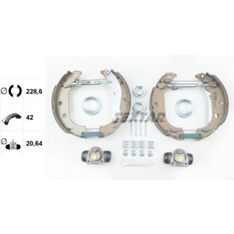 Kit de freins arrière (prémontés) TEXTAR OEM 4241K1