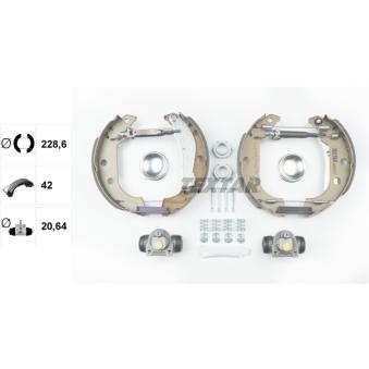 Kit de freins arrière (prémontés) TEXTAR OEM 4241K1