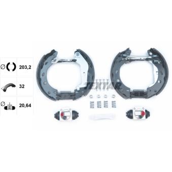 Kit de freins arrière (prémontés) TEXTAR OEM 0001440V001000000