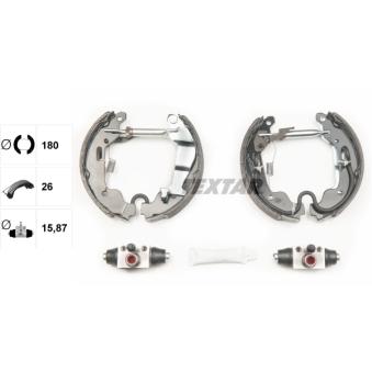 Kit de freins arrière (prémontés) TEXTAR OEM 4705128