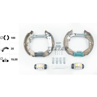 Kit de freins arrière (prémontés) TEXTAR OEM 5830525A00