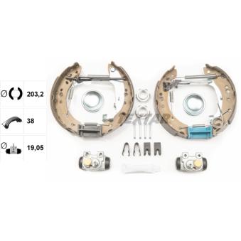 Kit de freins arrière (prémontés) TEXTAR OEM 4241L0