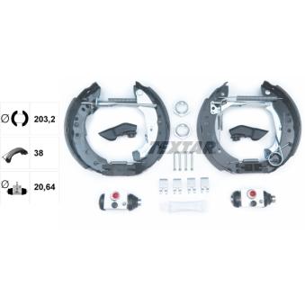 Kit de freins arrière (prémontés) TEXTAR OEM 4241L0