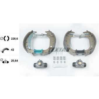 Kit de freins arrière (prémontés) TEXTAR OEM 98845054