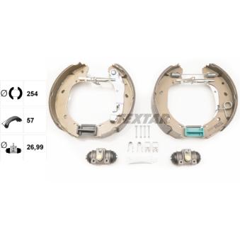 Kit de freins arrière (prémontés) TEXTAR OEM 77362286