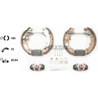 Kit de freins arrière (prémontés) TEXTAR OEM 77362491