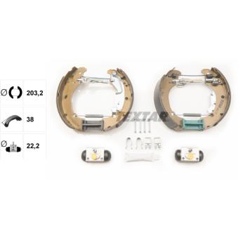 Kit de freins arrière (prémontés) TEXTAR OEM 77362449