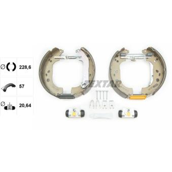 Kit de freins arrière (prémontés) TEXTAR 84061400