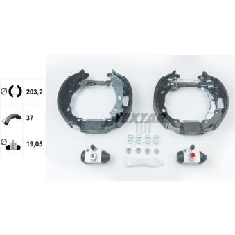 Kit de freins arrière (prémontés) TEXTAR OEM 77362365