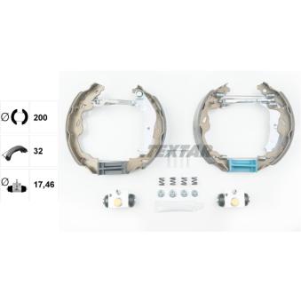 Kit de freins arrière (prémontés) TEXTAR [84064501]