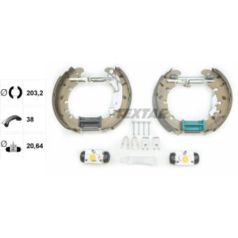 Kit de freins arrière (prémontés) TEXTAR OEM 77363855 Kit de freins arrière (prémontés) TEXTAR OEM 77363855