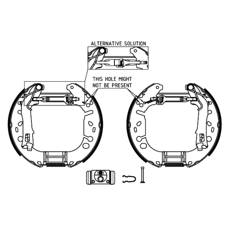 Kit de freins arrière (prémontés) TEXTAR 84065400 - Visuel 1