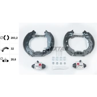 Kit de freins arrière (prémontés) TEXTAR [84066600]