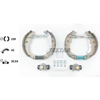 Kit de freins arrière (prémontés) TEXTAR OEM 4241N3