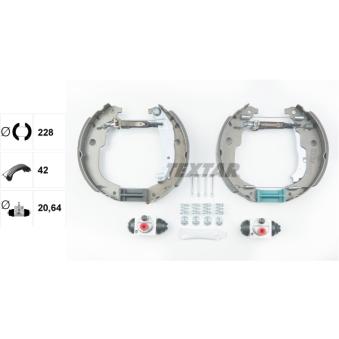 Kit de freins arrière (prémontés) TEXTAR OEM 424220