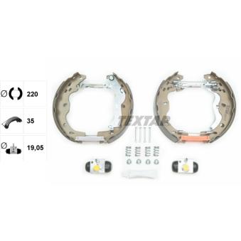 Kit de freins arrière (prémontés) TEXTAR OEM 71742832