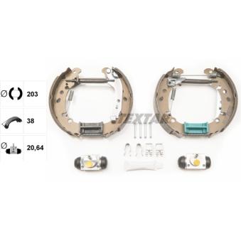 Kit de freins arrière (prémontés) TEXTAR OEM 044950D040