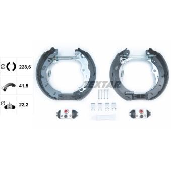 Kit de freins arrière (prémontés) TEXTAR OEM 1821037