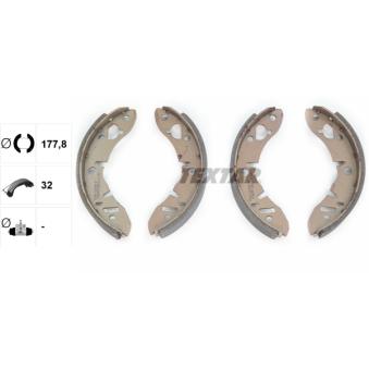 Jeu de mâchoires de frein TEXTAR OEM SFS10003EVA