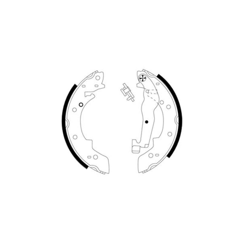 Jeu de mâchoires de frein TEXTAR 91011200 - Visuel 1