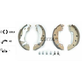 Jeu de mâchoires de frein TEXTAR OEM 7701201381