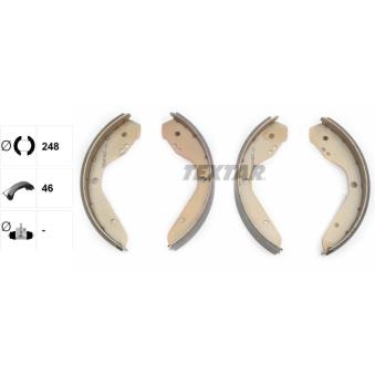 Jeu de mâchoires de frein TEXTAR OEM 113698237QX