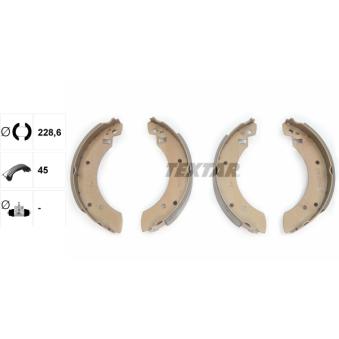 Jeu de mâchoires de frein TEXTAR OEM 1555151