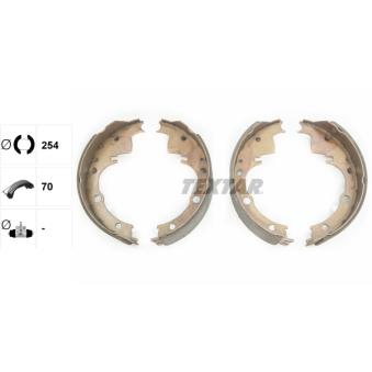 Jeu de mâchoires de frein TEXTAR OEM 1906352